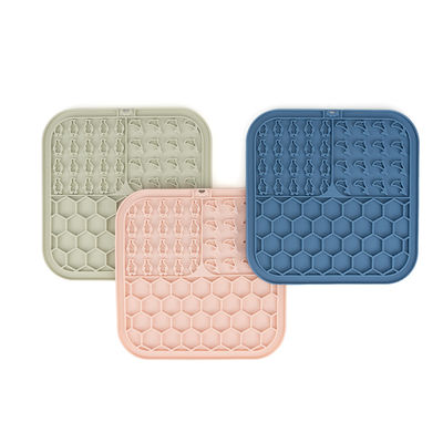 Silicone Pet Lick Pad Slow Feeder Licking Mat for Dogs/Cats Customized Anxiety Relief