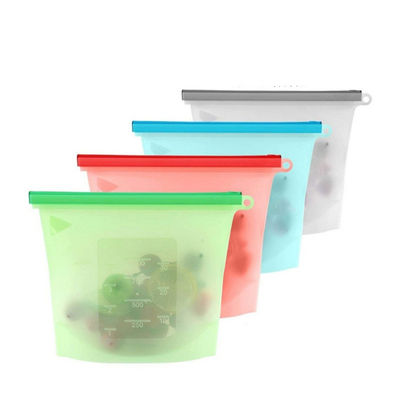 Three-dimensional Type Food Grade Silicone Seal Reusable Storage Bag Custom Safe Pack