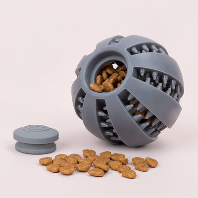 Playing Dog Toys Silicone Ball for Interactive Teeth Cleaning and Leak Food Dispensing