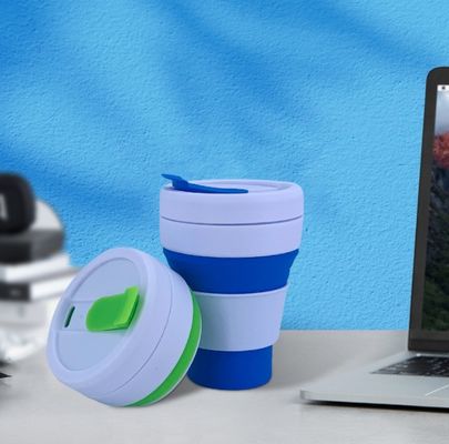 Stock Portable Retractable Collapsible Water Bottle for Event Gift and Pocket Coffee Cup