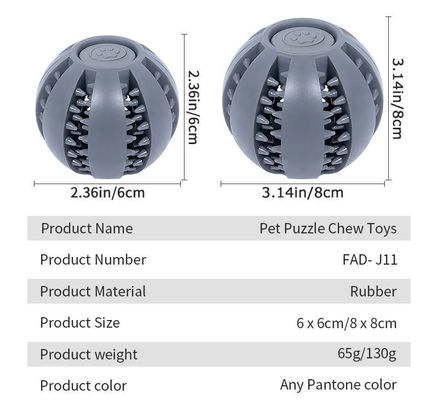 Playing Dog Toys Silicone Ball for Interactive Teeth Cleaning and Leak Food Dispensing