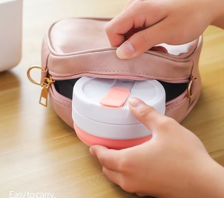 Stock Portable Retractable Collapsible Water Bottle for Event Gift and Pocket Coffee Cup