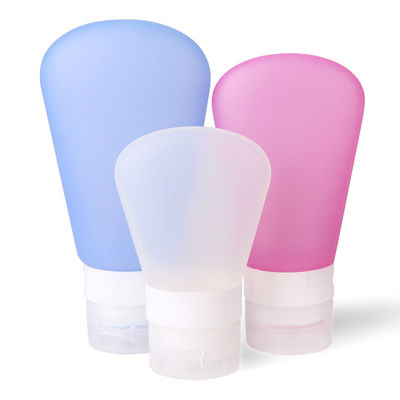 Convenient Silicone Travel Bottle Kit Volume 37ml / or Custom 89ml Sample Free Sample
