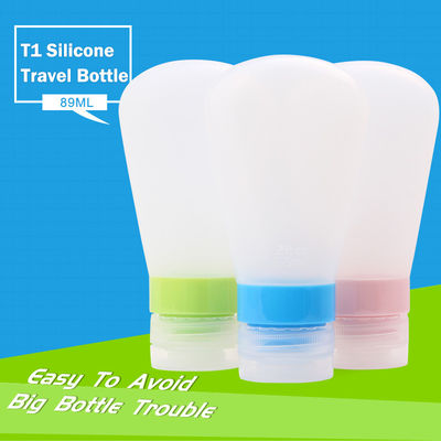 Convenient Silicone Travel Bottle Kit Volume 37ml / or Custom 89ml Sample Free Sample
