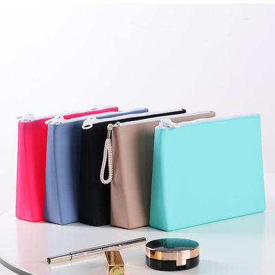 Soft and Durable Silicone Cosmetic Bag Customized Color for On-the-Go Makeup