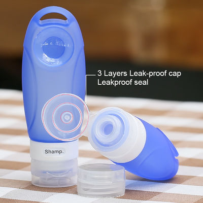 60M Volume Personal Care Industrial Leak Proof Silicone Travel Bottle Set TB02 Kit