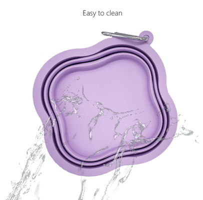 Pet Dog Feeding Bowl 500/1000ML Capacity Portable and Eco Friendly Silicone Material