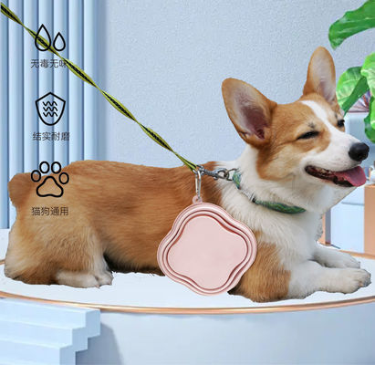 Pet Dog Feeding Bowl 500/1000ML Capacity Portable and Eco Friendly Silicone Material