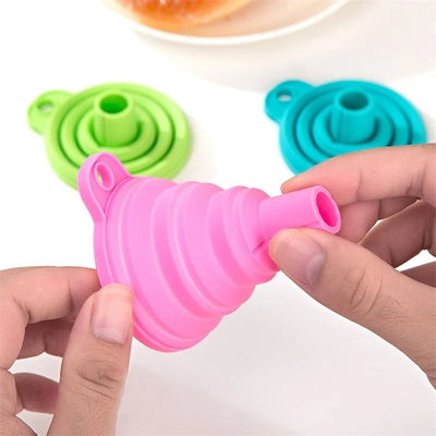 Silicone Folding Funnel The Perfect Addition to Your Kitchen for Utensil Dispensing