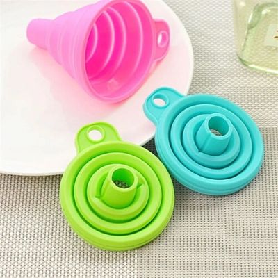 Silicone Folding Funnel The Perfect Addition to Your Kitchen for Utensil Dispensing