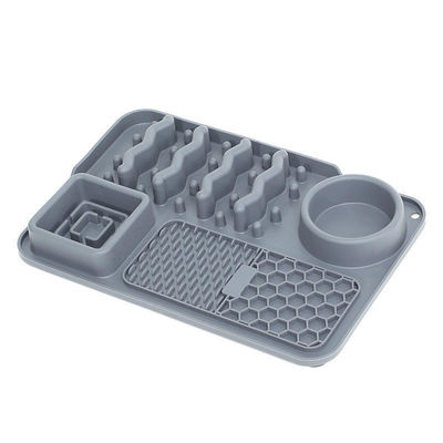 Customizable Silicone Pet Bowl Lick Mat for Slow Eating and Anti-Obesity Training