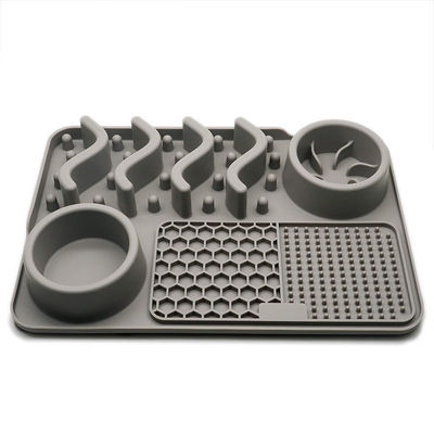 Customizable Silicone Pet Bowl Lick Mat for Slow Eating and Anti-Obesity Training