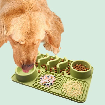 Customizable Silicone Pet Bowl Lick Mat for Slow Eating and Anti-Obesity Training