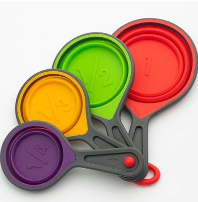 Lightweight Collapsible Measuring Cups And Spoons Set With Scale For Precise Results