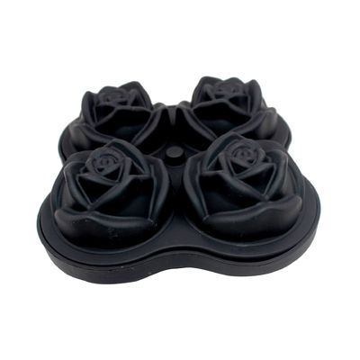 Silicone Rose Ice Ball Maker Easy Release Large Ice Cube for Cocktail Snack Trays