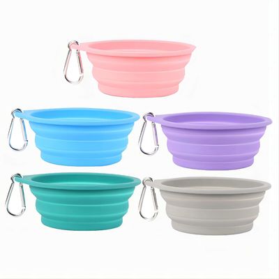 Travel-Friendly Silicone Pet Bowl for Slow Food and Drinking Water on Outdoor Adventures
