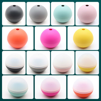 Customized Logo Acceptable 2.5 inch Silicone Ice Ball Maker for Whiskey Wine Cocktail