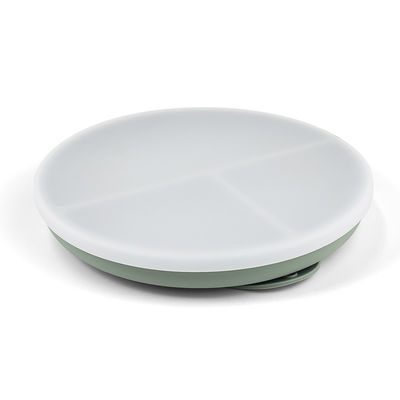 Silicone Baby Plate with Lid and Suction Customized Color Food Grade Feeding Set