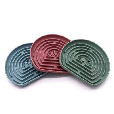 Customized Logo Acceptable Silicone Dog Licking Mat for Slow Feeding and Digestion 2024