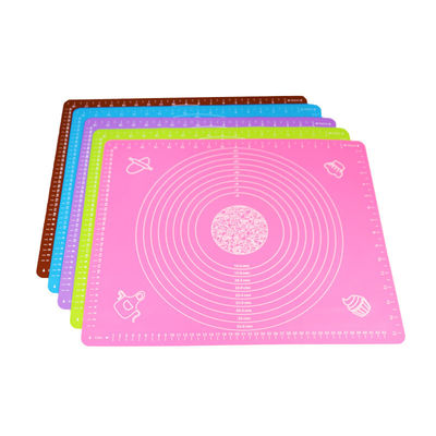 100% Food Grade Silicone Kneading Dough Mat for Baking in Multi-Color Non-Slip Design