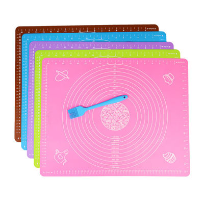100% Food Grade Silicone Kneading Dough Mat for Baking in Multi-Color Non-Slip Design