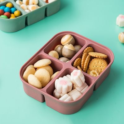 Silicone Baby Food Storage Container Rectangle Shape Microwave Safe BPA Free Reusable