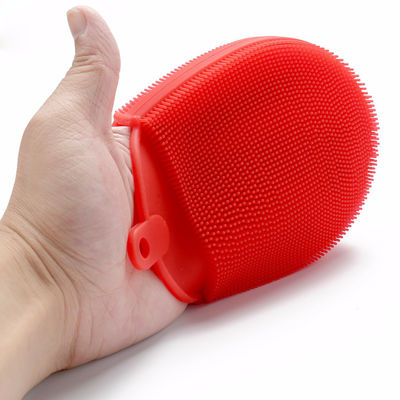 Double Side Silicone Sponge Dish Washing Brush for Stain-resistant Kitchen Cleaning