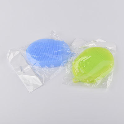 Double Side Silicone Sponge Dish Washing Brush for Stain-resistant Kitchen Cleaning