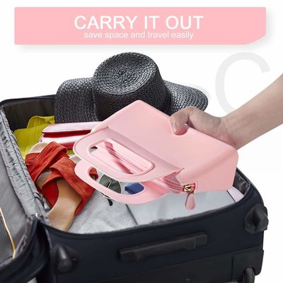 Colorful Customized Silicone Zipper Pouch for Women's Cosmetic and Toiletry Storage