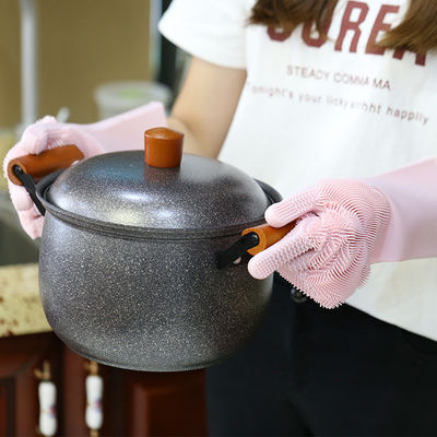 Silicone Dishwashing Gloves for Temperature Range -40 220 C Highly Welcome OEM/ODM