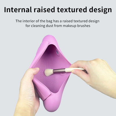 Logo Customized Silicone Travel Cosmetic Organizer for Women and Girls
