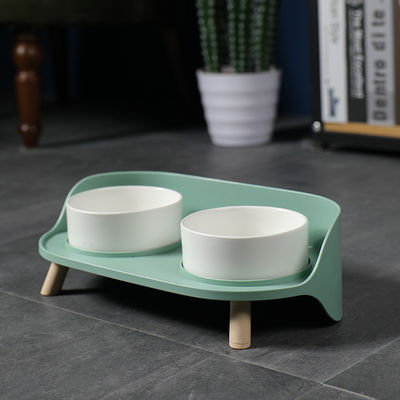NO Time Setting Elevated Ceramic Pet Bowls for Cats and Dogs Custom Porcelain Feeders