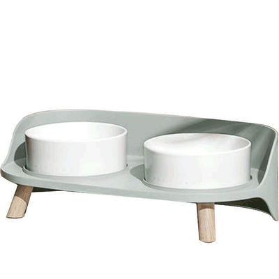 NO Time Setting Elevated Ceramic Pet Bowls for Cats and Dogs Custom Porcelain Feeders