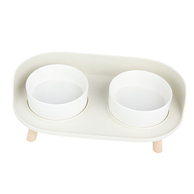 NO Time Setting Elevated Ceramic Pet Bowls for Cats and Dogs Custom Porcelain Feeders