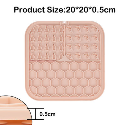 Silicone Pet Lick Pad Slow Feeder Licking Mat for Dogs/Cats Customized Anxiety Relief