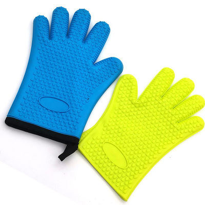 Logo Customized Heat Resistant Silicone Cooking Gloves for Hot Pot Holder in Kitchen