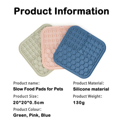 Silicone Pet Lick Pad Slow Feeder Licking Mat for Dogs/Cats Customized Anxiety Relief