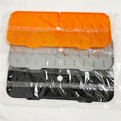 Home Kitchen Tableware Black Silicone Sink Splash Guard with Water Absorbent Design