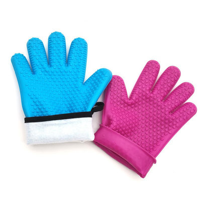 Logo Customized Heat Resistant Silicone Cooking Gloves for Hot Pot Holder in Kitchen