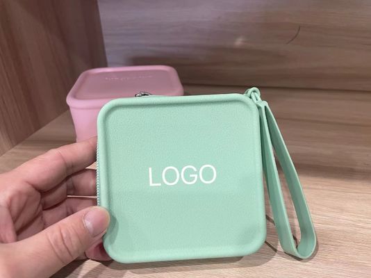 Customized Jewelry Storage Box 100% Food Grade Silicone Makeup Bag for Girls' Bags