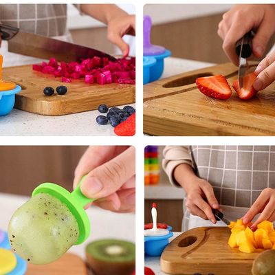 145g Reusable Silicone Ice Pop Maker with Stick Top Selling BPA Free Popsicle Mold