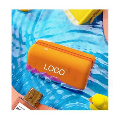 Custom Logo Trendy Silicone Cosmetic Bag for Portable Travel and Brush Holder Design