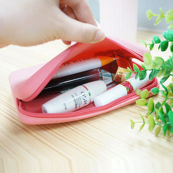 Waterproof Silicone Travel Cosmetic Bag for Sundries Custom Printed and Affordable