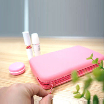 Waterproof Silicone Travel Cosmetic Bag for Sundries Custom Printed and Affordable