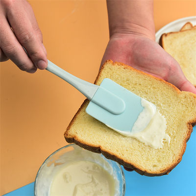 Pink Silicone Scraper Three-piece Set Heat Resistant Spatulas BBQ Brush Baking Tools
