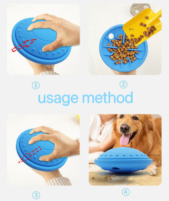 Interactive Food Ball Toy Durable Silicone Chew Ball for Dog Treat Puzzle and Training