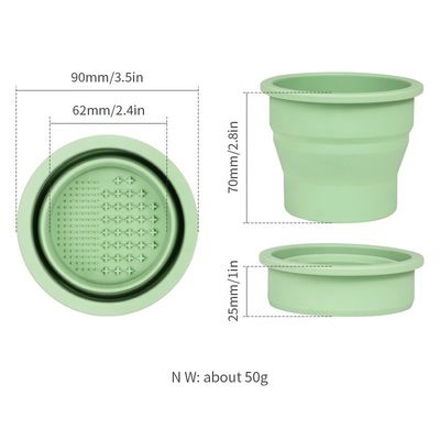 Beauty Egg Cleaning Tool Wellfine Silicone Folding Brush Cleaner Cup for Beauty Care