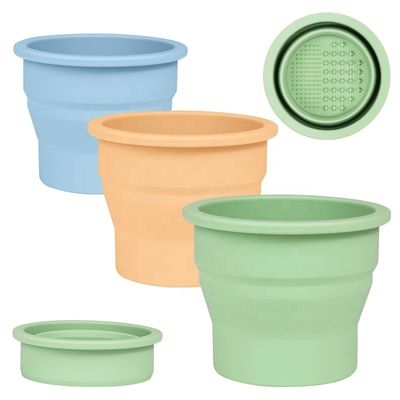 Beauty Egg Cleaning Tool Wellfine Silicone Folding Brush Cleaner Cup for Beauty Care