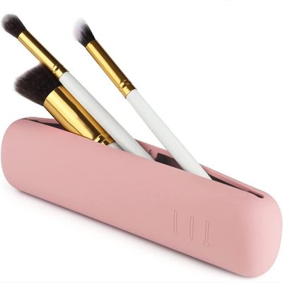 Modern Design 100% Food Grade Silicone Cosmetic Brush Storage Box with Magnet Closure