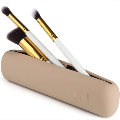 Modern Design 100% Food Grade Silicone Cosmetic Brush Storage Box with Magnet Closure